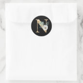 Winterferien Anfangsbuchstaben Aufkleber Buchstabe (Tasche)