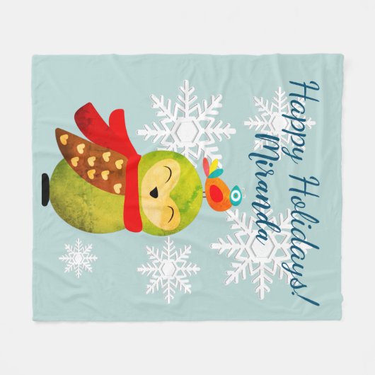 Winterferien Fleecedecke (Vorderseite (Horizontal))