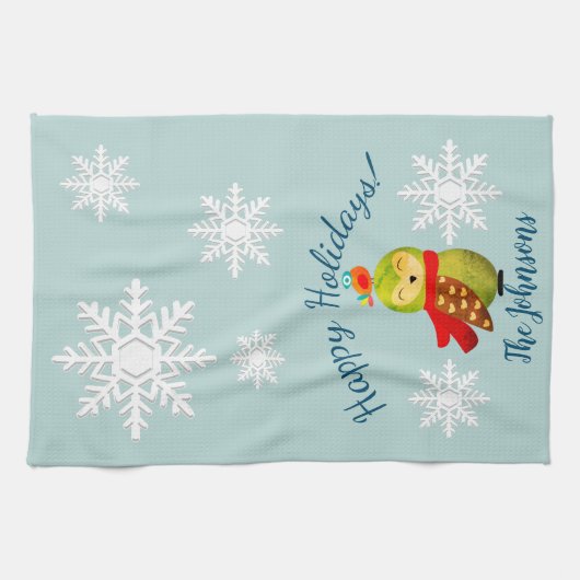 Winterferien Geschirrtuch (Horizontal)