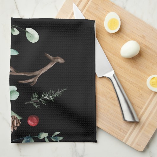 Winterferien Geschirrtuch (Viertel Falte)