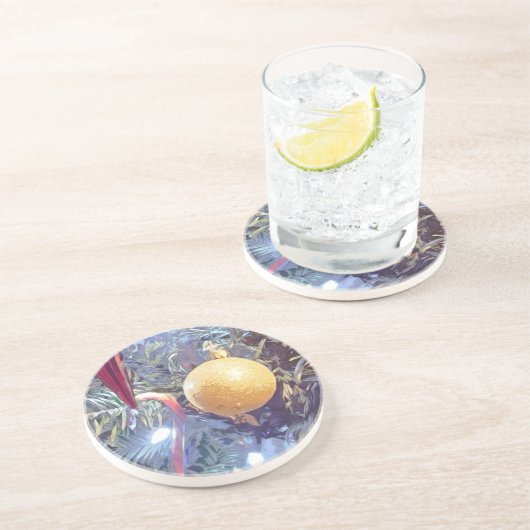 Winterferien Getränkeuntersetzer (Seite)