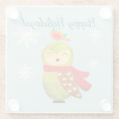 Winterferien Glasuntersetzer (Rückseite)