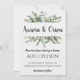 Winterferien Hochzeit speichern Sie das Datum Einl Einladung