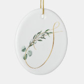 Winterferien-Initialen Keramik Ornament (Rechts)