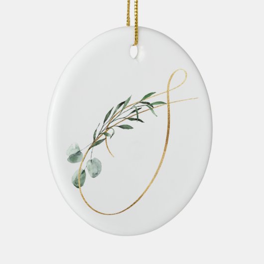 Winterferien-Initialen Keramik Ornament (Rechts)