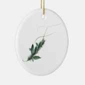 Winterferien-Initialen Keramik Ornament (Rechts)