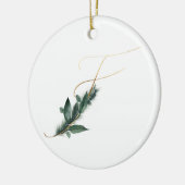 Winterferien-Initialen Keramik Ornament (Links)