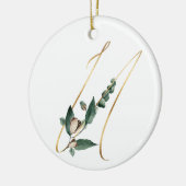 Winterferien-Initialen Keramik Ornament (Links)