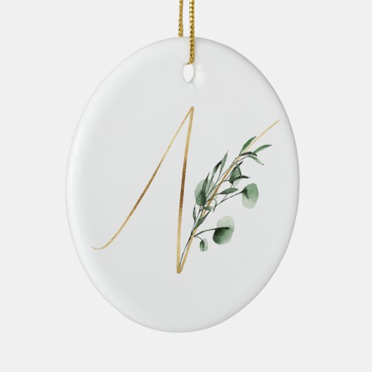 Winterferien-Initialen Keramik Ornament (Rechts)