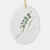 Winterferien-Initialen Keramik Ornament (Rechts)