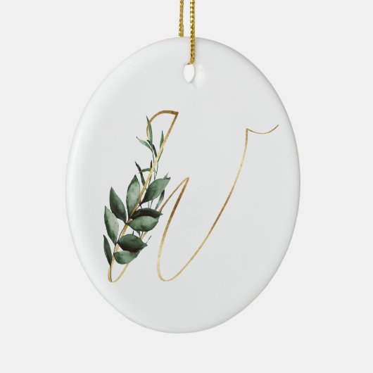 Winterferien-Initialen Keramik Ornament (Rechts)