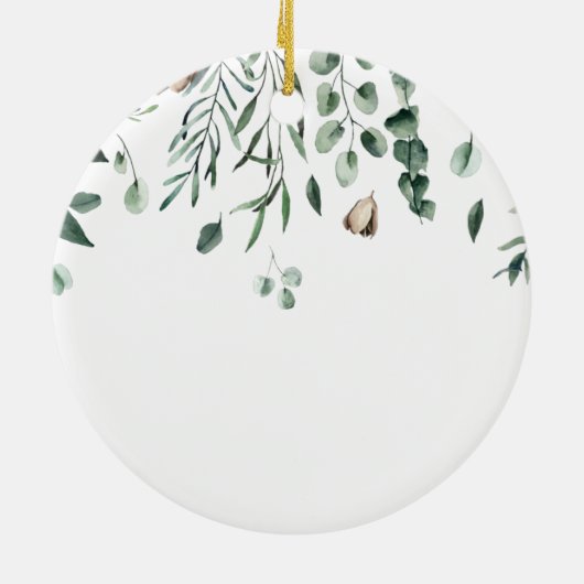 Winterferien-Initialen Keramik Ornament (Hinten)