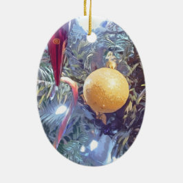 Winterferien Keramik Ornament