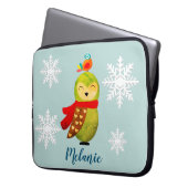 Winterferien Laptopschutzhülle (Vorderseite Links)