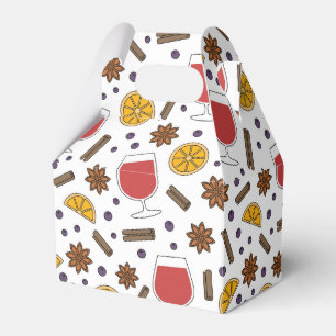 Winterferien leckere Zutaten Doodles Geschenkschachtel