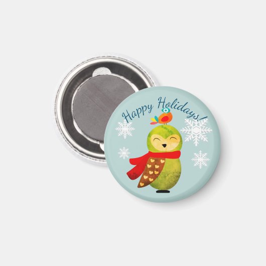 Winterferien Magnet (Vorderseite/Rückseite)