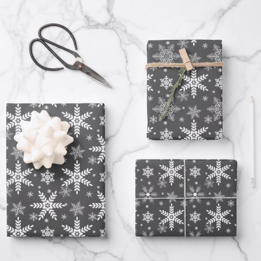 Winterferien motiv geschenkpapier set (Vorderseite)
