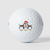 Winterferien-Pinguine Golfball (Vorderseite)