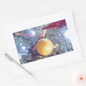 Winterferien Rechteckiger Aufkleber (Umschlag)