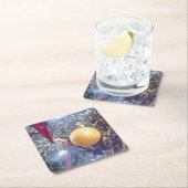 Winterferien Rechteckiger Pappuntersetzer (Vor Ort)