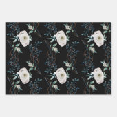 Winterferien-Rose Geschenkpapier Set (Vorderseite 3)