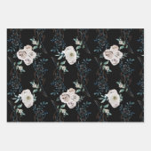 Winterferien-Rose Geschenkpapier Set (Vorderseite)