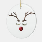 Winterferien Rudolph Keramik Ornament (Links)