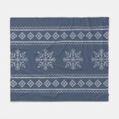 Winterferien Strickmode Fleecedecke (Vorderseite (Horizontal))