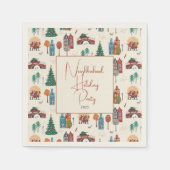 Winterferienfest Serviette (Vorderseite)