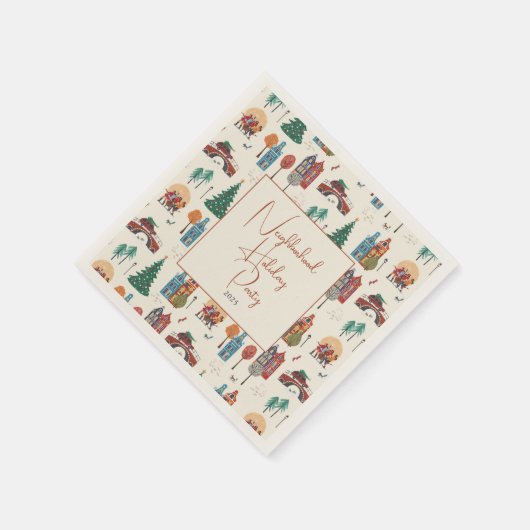 Winterferienfest Serviette (Ecke)