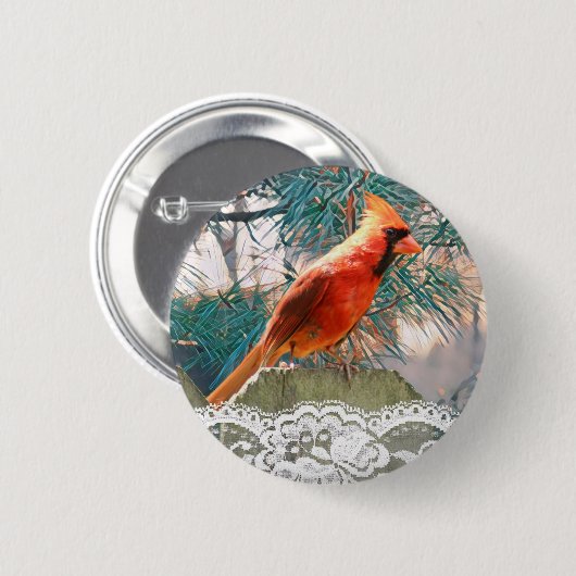 Winterfest Kardinal Button (Vorne & Hinten)