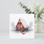 Winterfest Karte (Stehend Vorderseite)