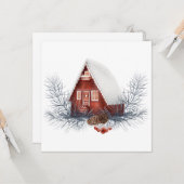 Winterfest Karte (Vorderseite/Rückseite Beispiel)