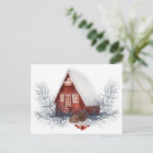 Winterfest Postkarte (Stehend Vorderseite)