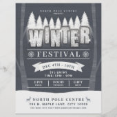 Winterfest: Saisonaler Flyer für Feiertagsveransta (Vorne)