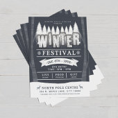Winterfest: Saisonaler Flyer für Feiertagsveransta