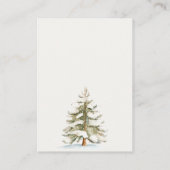 Winterfeste Blue Boy Books für Babydusche Begleitkarte (Rückseite)