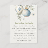 Winterfeste Blue Boy Books für Babydusche Begleitkarte (Vorderseite)