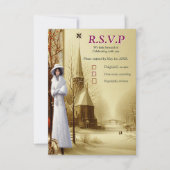 Winterfeste in Amsterdam RSVP Karte (Vorderseite)
