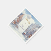 Winterfeste in Amsterdam Serviette (Ecke)