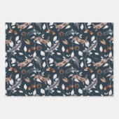 Winterfeste Kaninchen Geschenkpapier Set (Vorderseite 3)