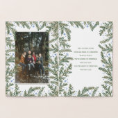 Winterfeste Weihnachten | Foto Folienkarte (Innenseite)