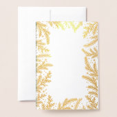 Winterfeste Weihnachten | Foto Folienkarte (Rückseite mit Umschlag)