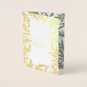 Winterfeste Weihnachten | Foto Folienkarte (Vorderseite)