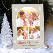 Winterfestival 3 Foto Modernes Weihnachtsfest Feiertagskarte