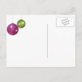 Winterfestival Feiertag Abendessen Party Einladungspostkarte (Rückseite)