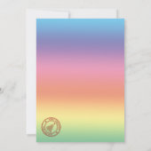 Winterfestliche niedliche Hirsche Weihnachtswald Einladung (Rückseite)