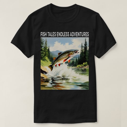 Winterfisch - Märchen Endlose Abenteuer T-Shirt (Design vorne)