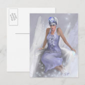 Winterflammkarte Postkarte (Vorne/Hinten)