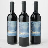 Winterflasche Weinetikett (Flaschen)